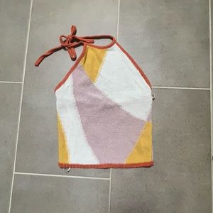 NWT forever 21 crochet halter crop top.